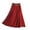 Red, variant on QHFBli Women's High Waisted Midi Skirts Summer Business Casual Flare Dressy Work A Line Pleated Skirt with Pockets