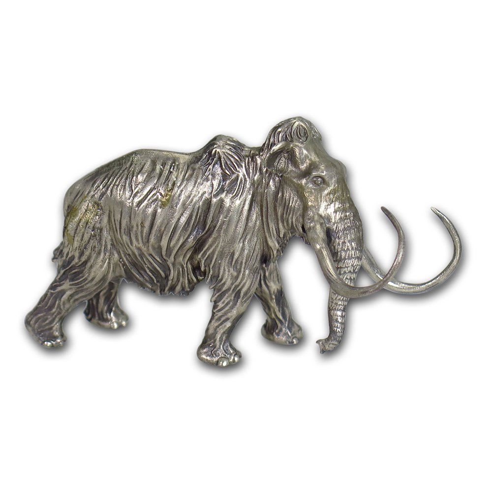 Heads or Tales Coin Co. 8 oz Silver Antique Statue Woolly Mammoth