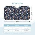 thumbnail image 3 of Bingfone Animals And Wildflowers Car Windshield Sunshade,Sun Foldable Sun Shield Sun Visor for Car - Medium, 3 of 8
