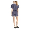 thumbnail image 2 of JOSIE Womens Navy Pocketed Tie French Terry Logo Graphic Color Block Shorts XL, 2 of 2