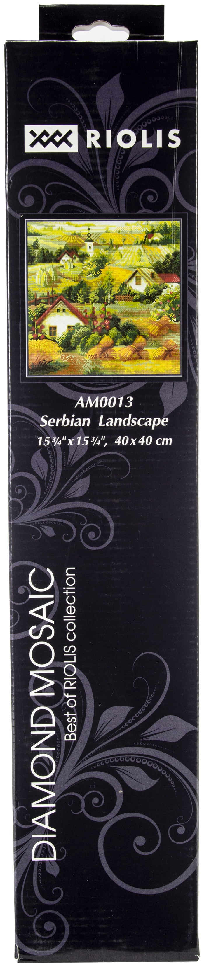 RIOLIS Diamond Mosaic Embroidery Kit 15.75"X15.75"-Serbian Landscape