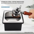 thumbnail image 2 of Caja de acero inoxidable Espresso Knock Box DIBTSA con soporte, 18,5 x 17 x 10,8 cm, 2 of 9