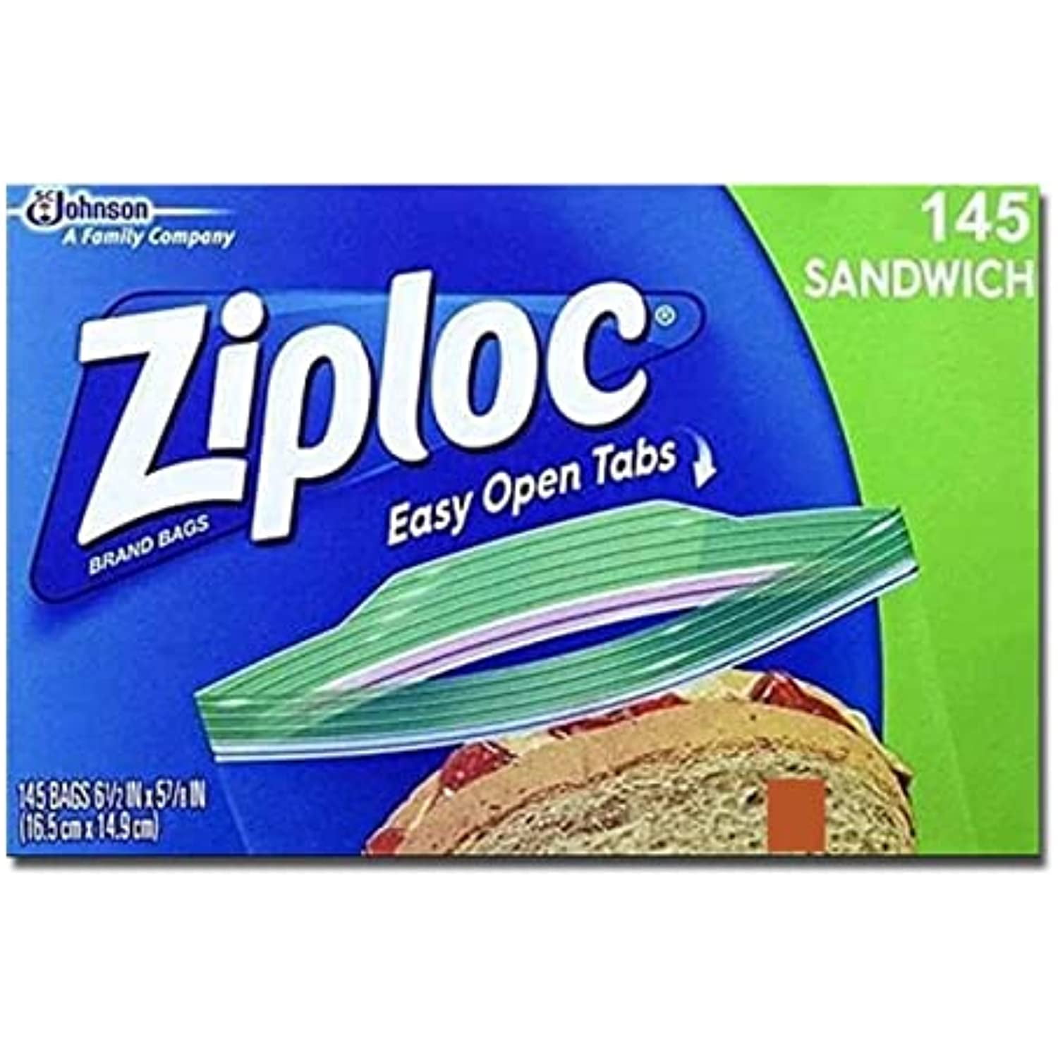 Ziploc Sandwich Bags, 145Count