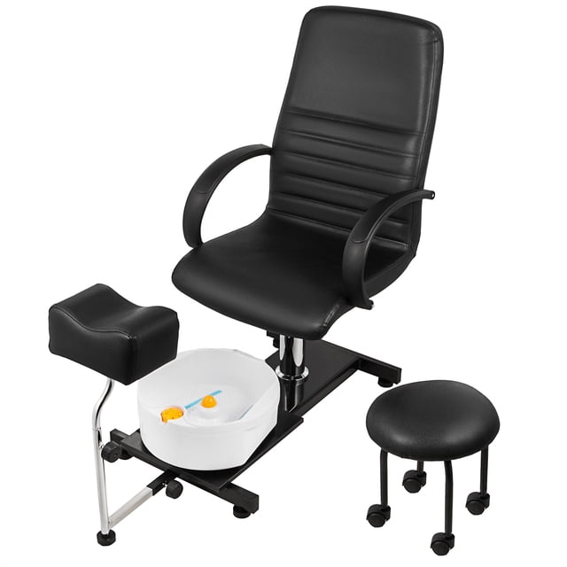Unidad de Pedicura de SPA Ajustable VEVOR con Masaje de Burbujas Color Negro