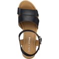 thumbnail image 3 of Sun + Stone Womens Delestep Faux Leather Ankle Strap Block Heels, 3 of 3