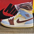 thumbnail image 3 of Maison Chateau Rouge x Jordan 1 Mid SE 'Fearless' Taille Homme 11, 3 of 5