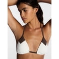 thumbnail image 4 of Kacey Lee Women's and Women's Plus Triangle Halter Bikini Top with Seaming, Sizes XS-3X, 4 of 5