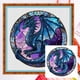 thumbnail image 2 of Bordado de arte en punto cruz Cgtredaw Dragón Con Vidrieras 18CT, 2 of 9