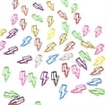 thumbnail image 5 of 100 Clips de Papel con Forma de Rayo: Juego de Clips Metálicos para Oficina, Organización de Archivos Escolares, Escritorio y Decoración de Fiestas., 5 of 5