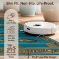 thumbnail image 6 of Design&I 9'x12' Washable Area Rug Fish Angler Cabin Stripe Band Wildlife Symmetrical Border Fishing for Dining Room, Basement, Large Office, Snag-Free, 6 of 7