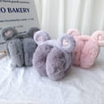thumbnail image 2 of Bear Ears Winter Warm Earmuffs Plush Thick Soft Earmuffs Protect Ears Warm Earmuffs (White), 2 of 6