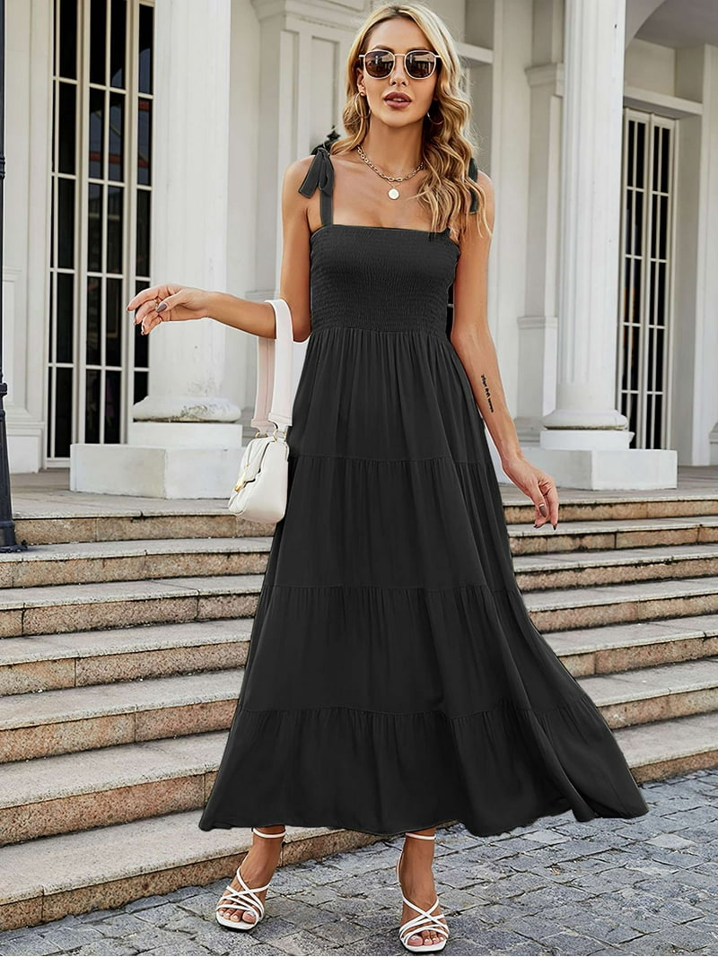open lace back dress Floral-print Cali Maxi Summer Party Dress main image 1