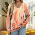 thumbnail image 2 of New Arrival Beifu Boho Tops For Women Long Sleeve Womens Tops Casual Summer Women Blouses Casual Floral Cotton Linen Shirts For Women Boho Loose Spring Clothes, 2 of 5