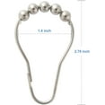 thumbnail image 2 of Shower Curtain Rings, Set of 12, Rust-Resistant Metal Shower Hooks Ring Shower Rings for Curtain Rolling Shower Curtain Hooks for Bathroom Shower Rod Shower Curtain Hangers - Nickel, 2 of 7