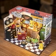 thumbnail image 3 of Kit de Maison Miniature DIY Garage Workshop Rolife DG165, 3 of 5