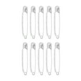 thumbnail image 1 of 10Pcs/12Pcs Large Safety Pins 2 Inch Decorative Rhinestone Brooch Women Brooch Pins For Clothes, 1 of 8