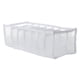 thumbnail image 4 of Organizador de ropa Jadeshay con compartimento para armario plegable color Blanco, 4 of 12