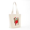 thumbnail image 7 of CafePress - Fa La La Llama Tote Bag - Unisex Canvas Tote Bag, Beige, 1-Piece, 7 of 7