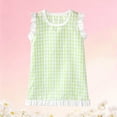 thumbnail image 4 of yillto Toddler Girls Summer Dress Ruffle Sleeveless Square Neck Boho Sundress Beach Casual Dresses, 4 of 6