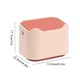 thumbnail image 5 of Escritorio de plástico Papelera de residuos con tapa de doble capa de basura de doble capa Pequeño diminuto Dormitorio Dormitorio Cocina Organizador de basura Suministros Pink Orange kenally HA011433-04, 5 of 7