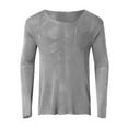 thumbnail image 3 of JTieacloth T Shirt Dress Men Mens Knitwear Solid Color Long Sleeved Pocket Knitted Sweater, 3 of 5