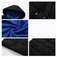 thumbnail image 5 of Lmnyox Hooded Puffer Jackets for Kids Plain Button Down Padded Coats Winter Cozy Puffy Outwears with Pockets, 5 of 8