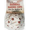 Acme International 70104 Baseball Baking Cup - Pack of 72 - 50 Piece