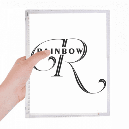 Letter Expression Rainbow Notebook Loose Diary Refillable Journal Stationery