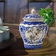 thumbnail image 6 of Ceramic Ginger Jar, Porcelain Jars Chinese Style Traditional Vase Asian Ginger Jar for Wedding Table Decoration Living Room Countertop Party Style C, 6 of 9