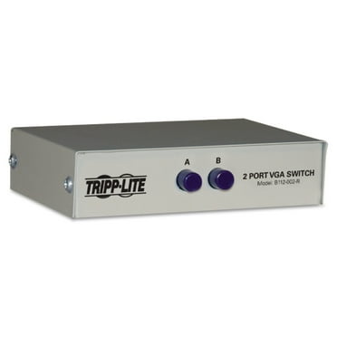 Tripp Lite by Eaton 2-Port Manual VGA/SVGA Video Switch (3x HD15F) - 1600 x 1280 - VGA, SVGA - 2 Input Device - 1 Output device - 2 x VGA In - 1 x VGA Out
