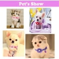 thumbnail image 2 of Puppy Collar with Bell, Small Dog Collars Girls Flower Kitten Collars Soft Nylon Cat Collar Necklace Adjustable for XXS XS Small Tiny Male Dogs Pet Animal, 2 of 5