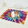 thumbnail image 2 of Colorful Rainbow Tie Dye Spiral Pattern Blanket,Comfortable Soft Flannel Throw Blanket,All Season,Warm Lightweight Blankets for Sofa Bed Couch Living Room Chair,30"x40", 2 of 4