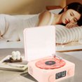 thumbnail image 4 of Sonido Cristalino, Altavoz Estéreo, Tocadiscos Con Luz Nocturna, Altavoz Con Visualización De La Hora, Indicador De Batería Para El Dormitorio Del Hogar, 4 of 7
