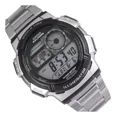 thumbnail image 2 of Reloj pulsera digital Casio AE-1000WD-1A con correa de acero inoxidable color plateado - fondo negro, 2 of 8