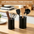 thumbnail image 6 of 2Pcs Stainless Steel Kitchen Utensil Holder, Large Cooking Utensil Crocks for Kitchen Counter, Kitchen Utensil Drying Cylinder, Cooking Utensil Organizer for Spatula, Spoon, 6 of 7