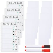 To Do List Memo Boards, 4PCS Customized Checklist Boards, Detachable Task Boards with Slider, Schedule Chore Chart Planning Boards with 2 Marker Pens & 8 Replacement Cardstocks