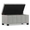 thumbnail image 4 of Simpli Home Dover Storage Bench in Cloud Gray, 4 of 11