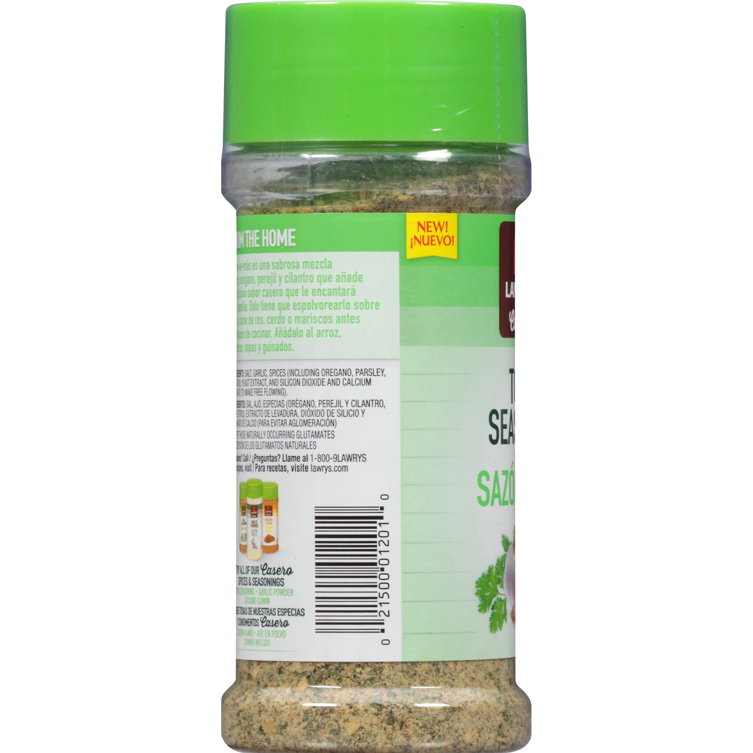 Lawry's Casero Total Seasoning, 9.75 oz