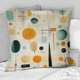 thumbnail image 2 of Designart "Abstract Expressions In Midcentury Modern I" Midcentury Printed Throw Pillow, 2 of 5
