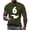 hgg192-Army Green, variant on Yaoyar Number Six Graphic Print Short Sleeve Tee for Men, Casual Top Tailored for Gym Workouts and Athletic Pursuits, a Sporty Training Essential and T-Shirt
