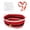 Red, variant on Aximioll Christmas Cotton Rope Woven Storage Basket, 15 Inch Santa Belt Design Decorative Basket with Handles, Xmas Candy Snack Organizer Bin for Tabletop Home Holiday Decoration
