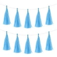 thumbnail image 1 of Guirnalda de Borlas Unique Bargains 15uds Color Azul Cielo para Decoración Fiesta, 1 of 7