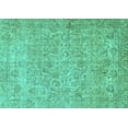 thumbnail image 1 of Ahgly Company Indoor Rectangle Abstract Turquoise Blue Modern Area Rugs, 2' x 4', 1 of 4