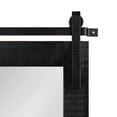 thumbnail image 3 of Kate and Laurel Cates Farmhouse Vertical Mirror with Shelf, 24 x 31, Black, Decorative Rustic Wall Mirror with Functional Shelf for Storage and Display, 3 of 8