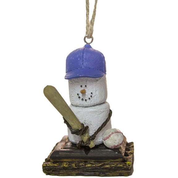 S'Mores Baseball Player Christmas/ Everyday Ornament