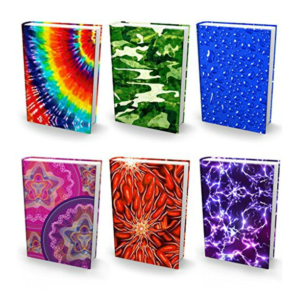 Book Sox Stretchable Book Cover, Jumbo 6 Print Value Pack