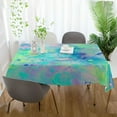 thumbnail image 6 of Splatter Painting Rectangle Tablecloth Waterproof Polyester Table Clothative Stain Resistant & Wrinkle Resistant Washable Table Cover for Dining Table/Party/Camping 54x54 Inch Decor Gift, 6 of 7
