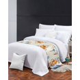 thumbnail image 3 of Xipuska Blue Pumpkin Bed Runners for Cal King Size Bed, Decorative Bed Throws for Foot of Bed, Thanksgiving Eucalyptus Fall Maple Bed Runner Sofa Throw Bedding Scarf Protector Slipcover for Bedroom, 3 of 6