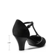 thumbnail image 5 of Dream Pairs Women's T-Strap Heels with 6.5cm Block Heel, Vintage-Inspired Mary Jane Pumps, 5 of 7