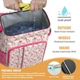 thumbnail image 2 of Travel Cooler Bag - Pink Bows and Baseballs Pattern Camping Beer Cooler Backpack with Bottle Opener- Waterproof Insulated Picnic Backpacks - Cooler Bag for Beach, 2 of 6